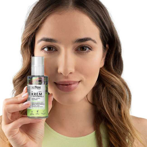So!Flow Normalizujący Krem z Witaminą C do Cery Tłustej i Mieszanej 50ml