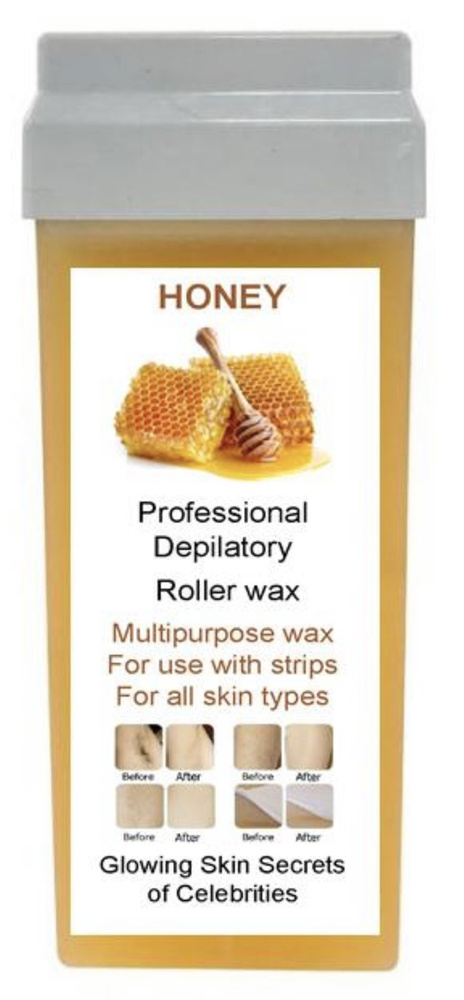 Star Beauty Professional Honey Roller Wax Wielozadaniowy Wosk do Depilacji Paskami dla Każdego Rodzaju Skóry z Dodatkiem Miodu 100ml