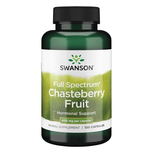 Swanson Chasteberry 400mg for Women's Hormonal Support 120 Capsules