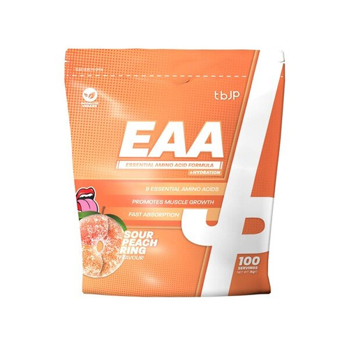 Trained by JP EAA + Hydration, Sour Peach Rings - 1000g