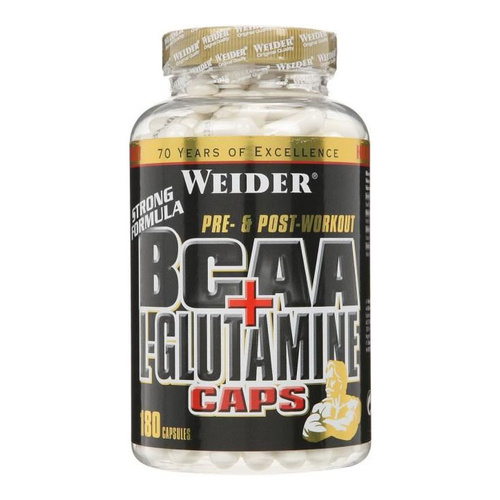 Weider BCAA + L-Glutamine Caps - 180 caps