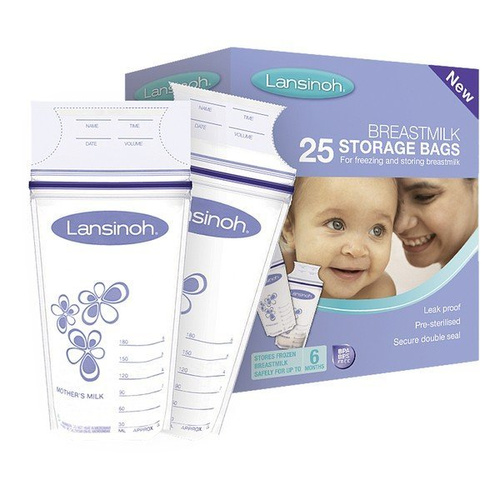 Lansinoh Breast Milk Storage Bags BPA and BPS Free 24 Count