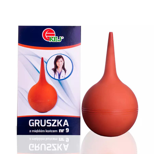 Kej Gruszka Medyczna z Miękkim Końcem Nr 9 do Nosa i Uszu 150ml