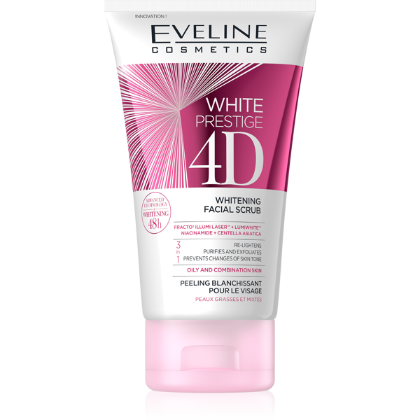 Eveline White Prestige 4D Wybielający i Rozjaśniający Peeling do Twarzy 150ml