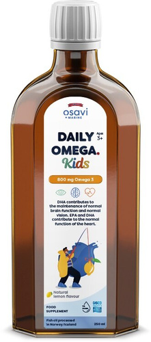 Osavi Daily Omega Kids Omega 3 800mg dla Dzieci Cytrynowy 250 ml