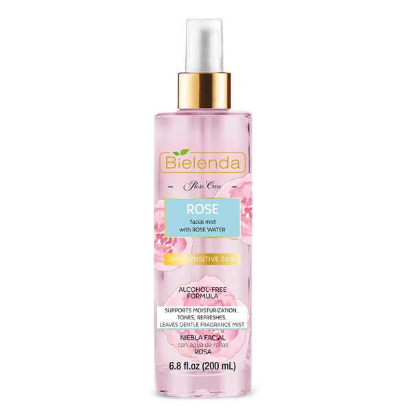 Bielenda Rose Care Tonizująca Mgiełka z Wodą Różaną do Wrażliwej Cery 200ml 