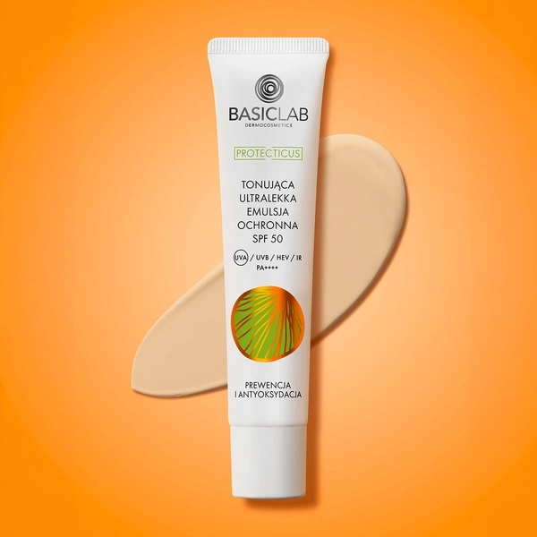 BasicLab Toning Protective Emulsion SPF 50 for Oily and Combination Skin 40ml