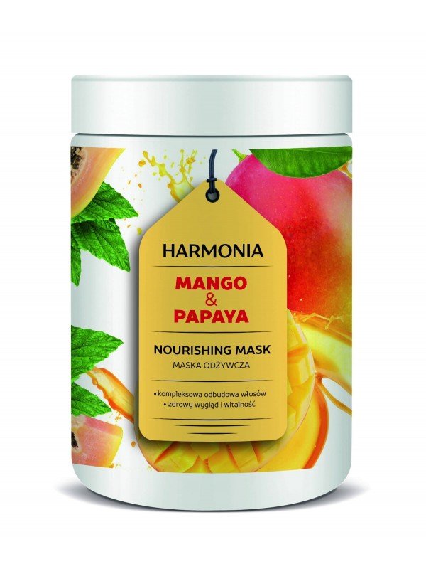 Harmonia Mango & Papaya Nourishing Hair Mask Facilitating Hair Styling 1000ml