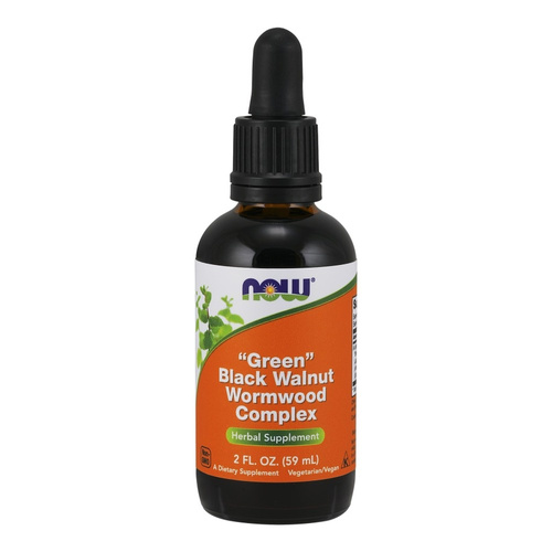 NOW Foods Kompleks z Zielonego Orzecha Czarnego i Piołunu Ziołowy Suplement w Płynie 59ml