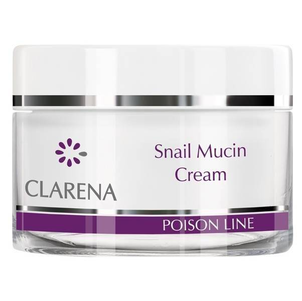 Clarena Snail Mucin Poison Line Regenerujący Krem ze Śluzem Ślimaka do Cery Problematycznej 50ml