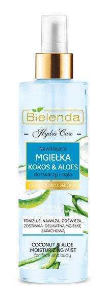 Bielenda Hydra Care Moisturizing Face Body Mist with Coconut and Aloe for Dehydrated Skin 200ml