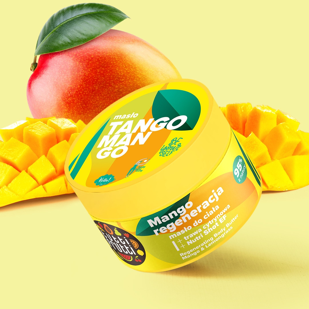 Tutti Frutti Regenerujące Masło do Ciała Mango i Trawa Cytrynowa Nutri Shot E+F 200ml
