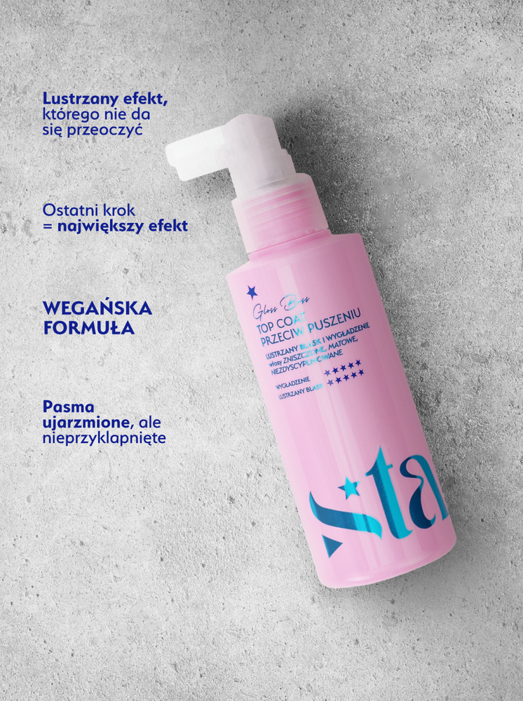 Stars Top Coat Gloss Boss przeciw Puszeniu Lustrzany Blask i Wygładzenie 150ml