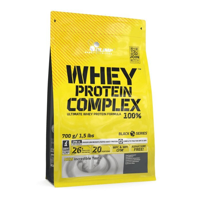 Whey Protein Complex 100%, White Chocolate & Raspberry - 700g