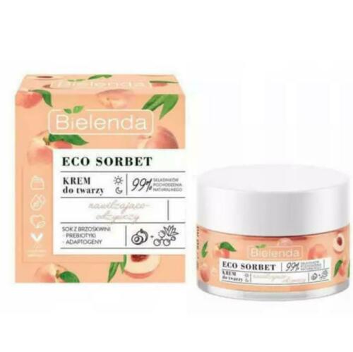 Bielenda Eco Sorbet Brzoskwinia Nawilżający i Odżywczy Krem do Twarzy 50ml