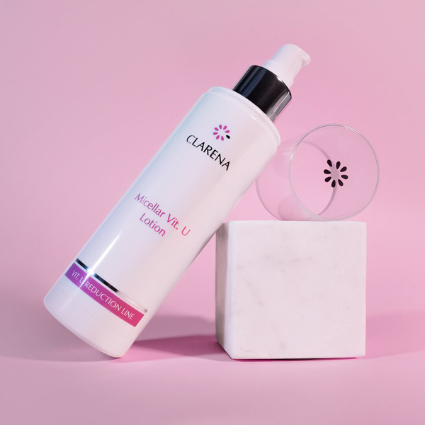 Clarena Vit U Reduction Line Płyn Micelarny z Witaminą U dla Skóry Naczynkowej 200ml