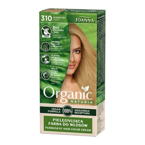Joanna Organic Vegan Pielęgnująca Farba do Włosów Nr 310 Słoneczny 1 szt