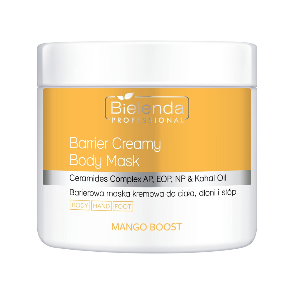 Bielenda Professional Mango Boost Barrier Creamy Mask for Body Hands and Feet 600g