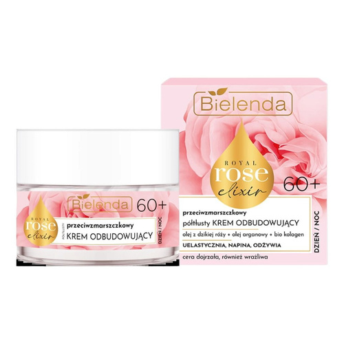 Bielenda Royal Rose Elixir Przeciwzmarszczkowy Krem Odbudowujący 60+ 50ml