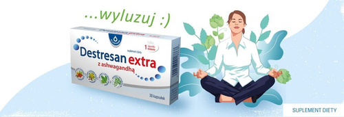 Destresan Extra z Ashwagandhą na Pamięć i Stres 30 Kapsułek