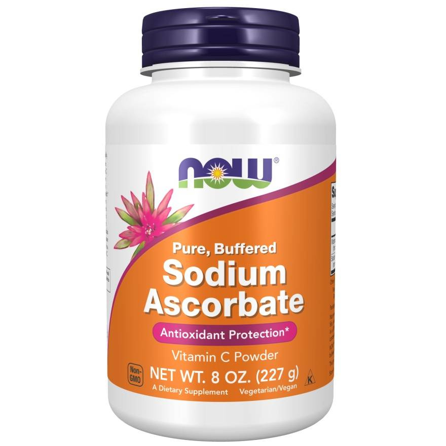 Now Foods Sodium Ascorbate Powder Buffered Supports Immune System 227g