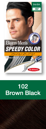 Bigen Speedy Color for Men Hair Dye No. 102 Brown Black without Ammonia 1 Piece