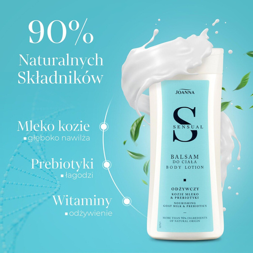 Joanna Sensual Odżywczy Balsam do Ciała Kozie Mleko i Prebiotyki 200g