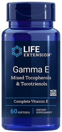 Life Extension Gamma E Mixed Tocopherols and Tocotrienols For Antioxidant Protection 60 Softgels