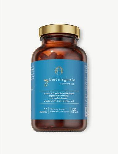 MyBestMagnesia Koncentracja Znużenie Stres 120 Kapsułek Best Before 31.10.26