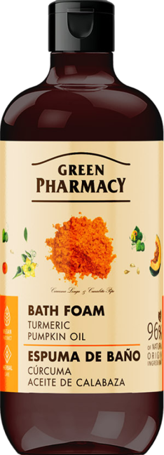 Green Pharmacy Moisturizing & Relaxing Bath Foam Turmeric and Pumpkin Oil 500ml