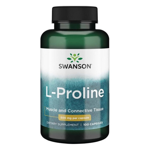 Swanson L-Proline, 500mg - 100 caps