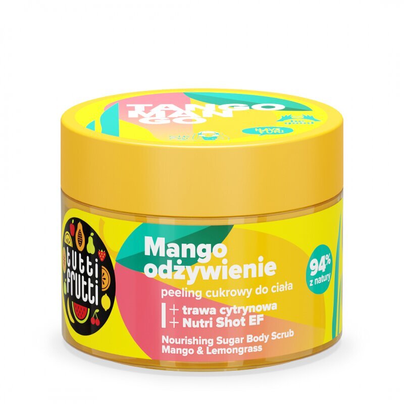 Tutti Frutti Odżywczy Peeling Cukrowy do Ciała Mango i Trawa Cytrynowa 300g