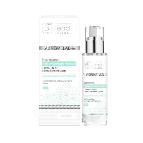 Bielenda Professional Supremelab Nocne Serum Naprawczo-Regenerujące z DMAE 30ml