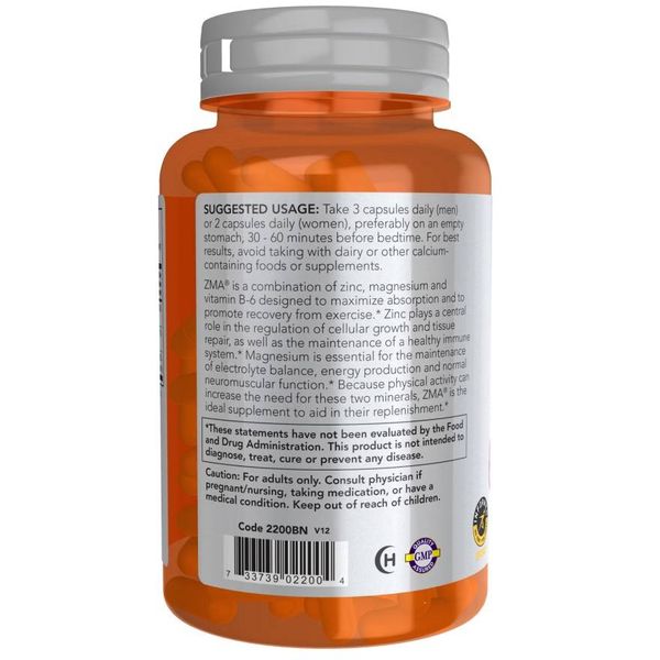 Now Foods ZMA Sports Recovery 90 Capsules