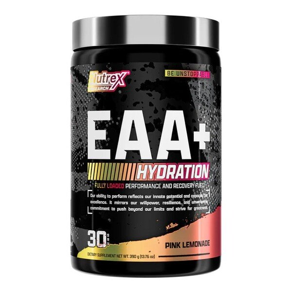 Nutrex EAA + Hydration Pink Lemonade Powder for Performance and Recovery 390g