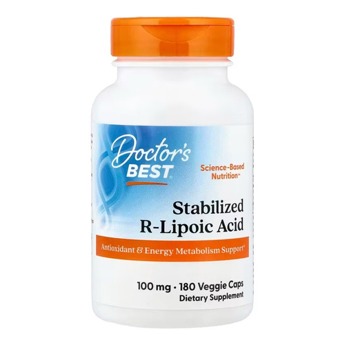 Stabilized R-Lipoic Acid with Na-RALA, 100mg - 180 vcaps