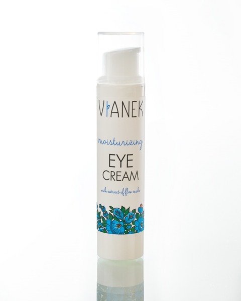 Vianek Moisturizing and Smoothing Eye Cream with Flax Seeds Extract 15ml