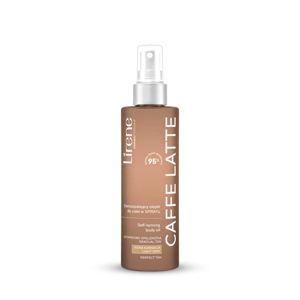 Lirene Perfect Tan Wegański Samoopalający Olejek w Sprayu Caffe Latte 190ml