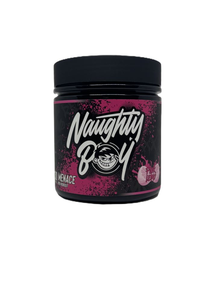 Naughty Boy Menace VitaCholine i Tauryna Przedtreningówka w Proszku Na Energię i Skupienie Różowa Lemoniada 420g