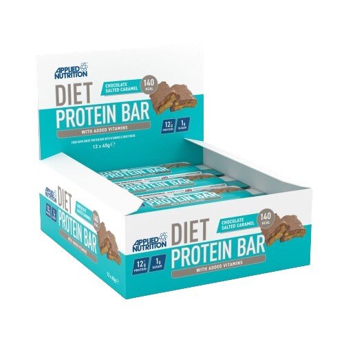 Diet Protein Bar, Chocolate Salted Caramel - 12 x 45g