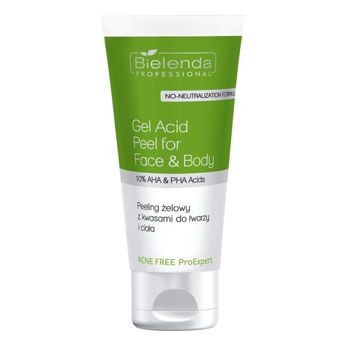Bielenda Professional Acne Free ProExpert Żel Peelingujący 10% AHA i PHA 150ml