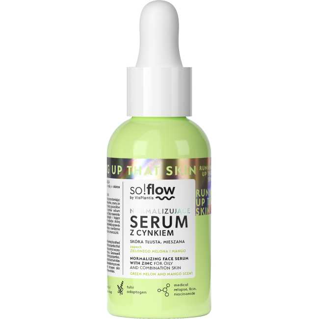 So!Flow Normalizujące Serum z Cynkiem i Niacynamidem dla Skóry Tłustej 30ml