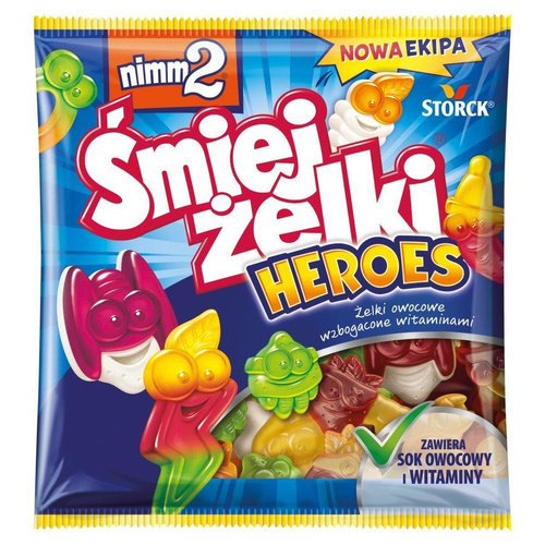 Nimm2 Śmiejżelki Heroes Fruit Gummies Enriched with Vitamins 90g