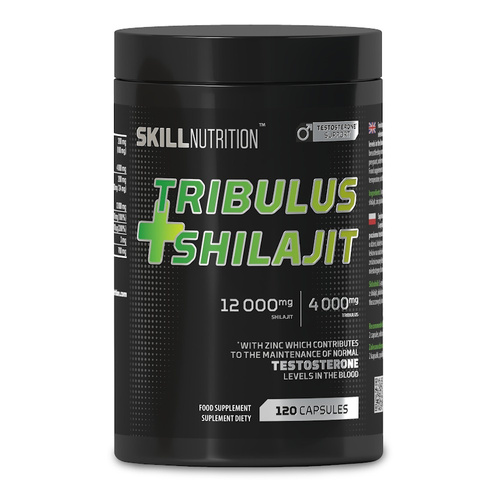 Skill Nutrition Tribulus and Shilajit 120 vegan caps with Zinc