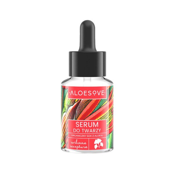 Aloesowe Vegan Face Serum with Hyaluronic Acid and Aloe Juice 30ml
