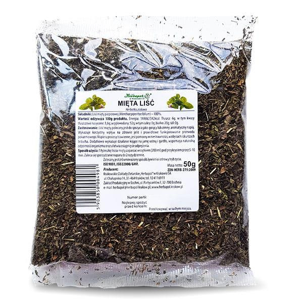 Herbapol Herbal Tea Mint Leaf for Digestion System Support 50g