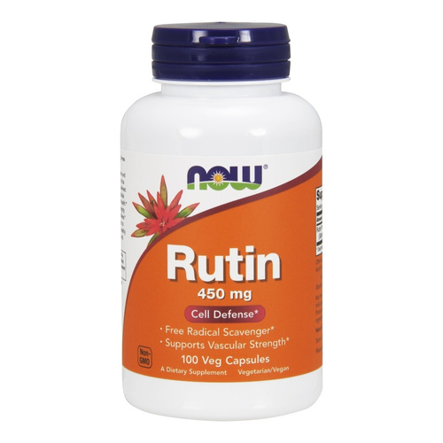 Now Foods Rutin 450mg Rutyna Wzmacnia Zdrowie Serca i Naczyń Krwionośnych 100 Kapsułek