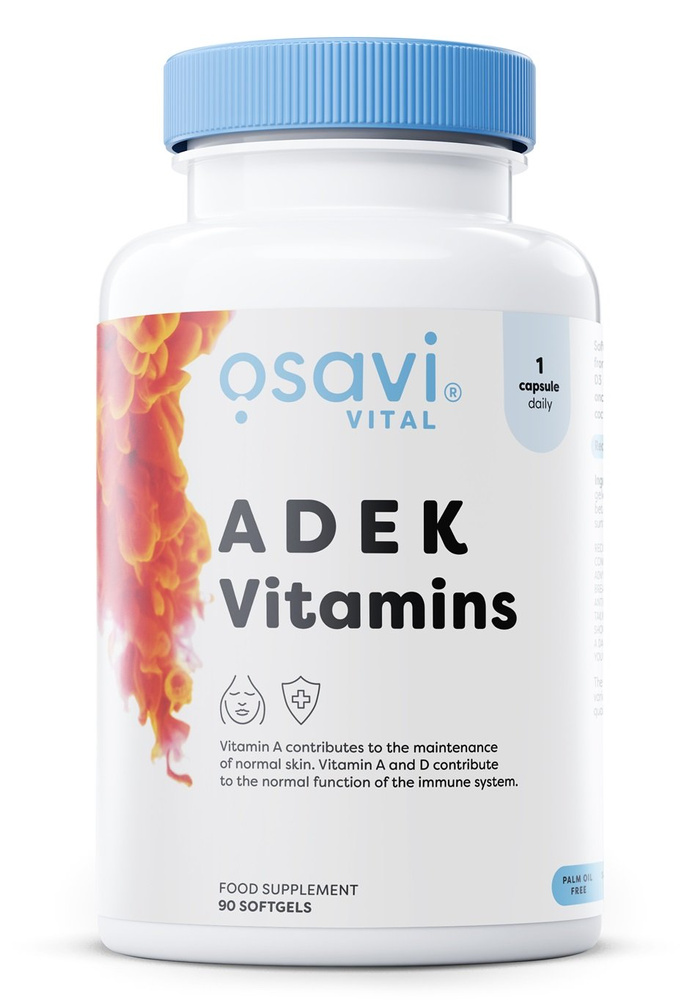 Osavi ADEK Vitamins Complex in Oil 90 softgels