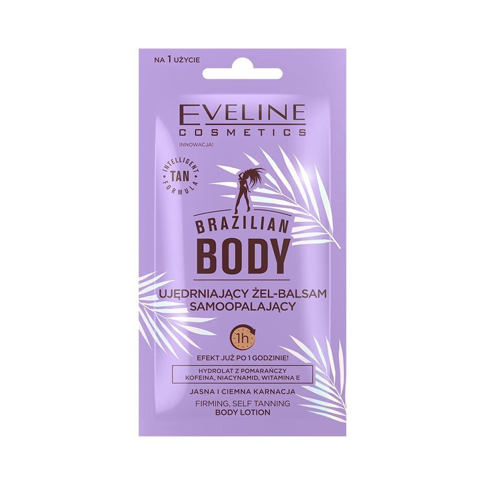 Eveline Brazilian Body Ujędrniający Żel-Balsam Samoopalający do Ciała 12ml Best Before 11.05.25