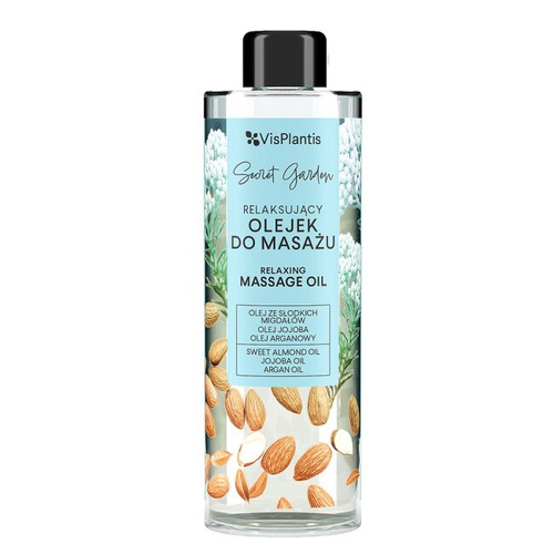 Vis Plantis Secret Garden Relaxing Massage Oil 200ml Best Before 26.05.26